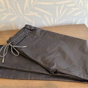 Stylish Gray Italian Made Joggers